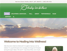 Tablet Screenshot of healingintowellness.com